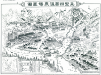昔の四万温泉地図